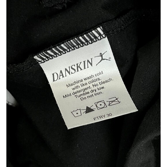 DANSKIN - Black & White Pocket Layered Sleeveless 1/2 Zip Bra Tank Top size L - Picture 7 of 7